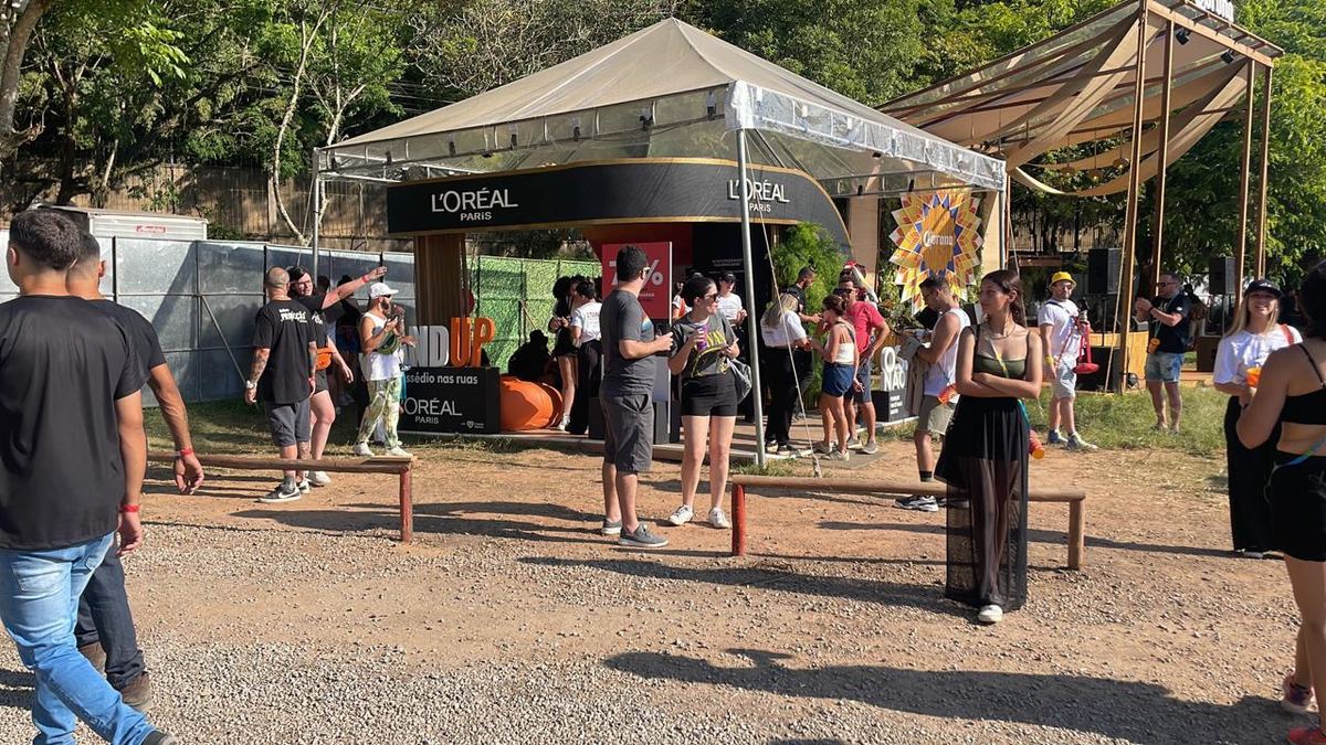 Ativação Magma Tefra em festival